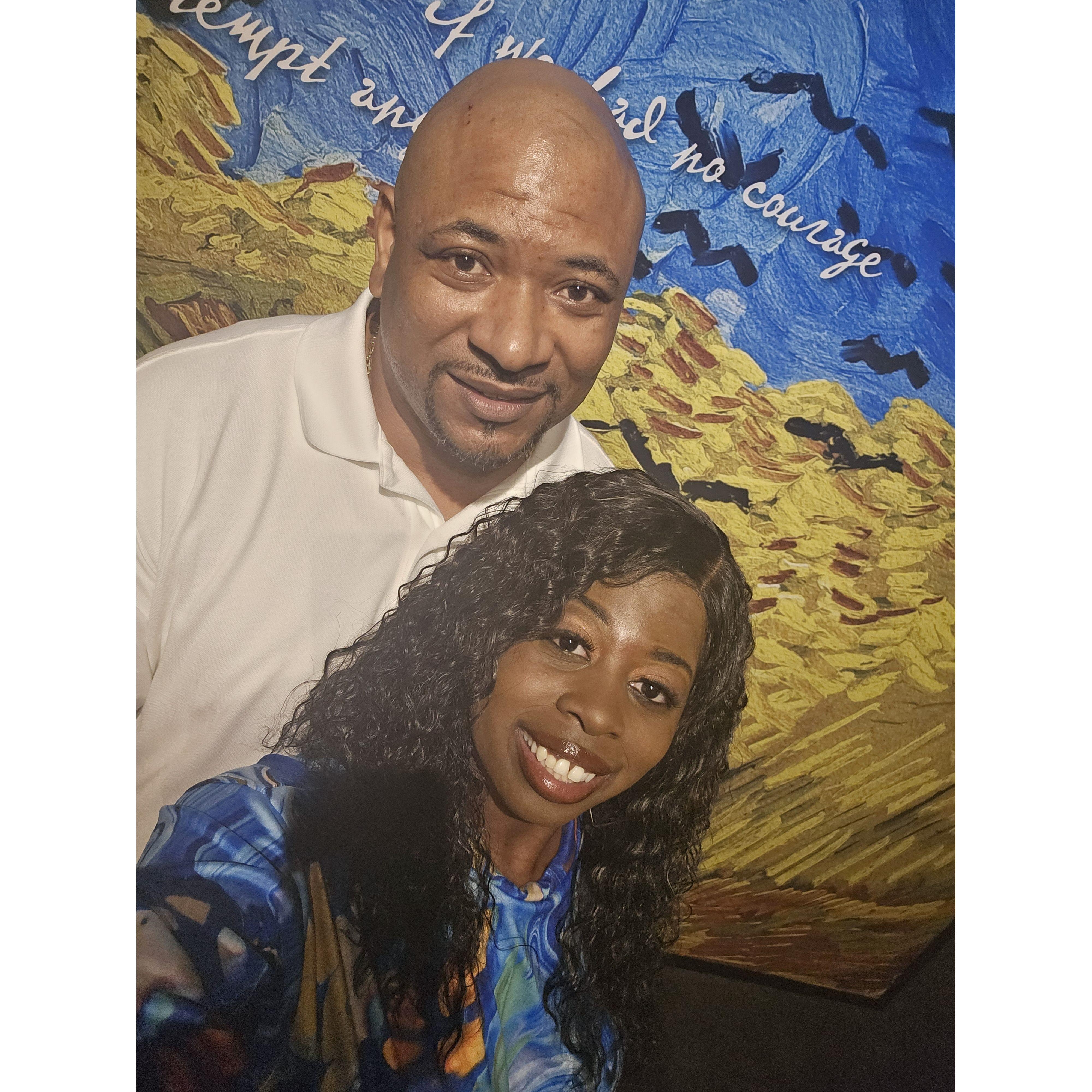 We went to a Vincent Van Gogh Exhibit. Teddy's favorite artist