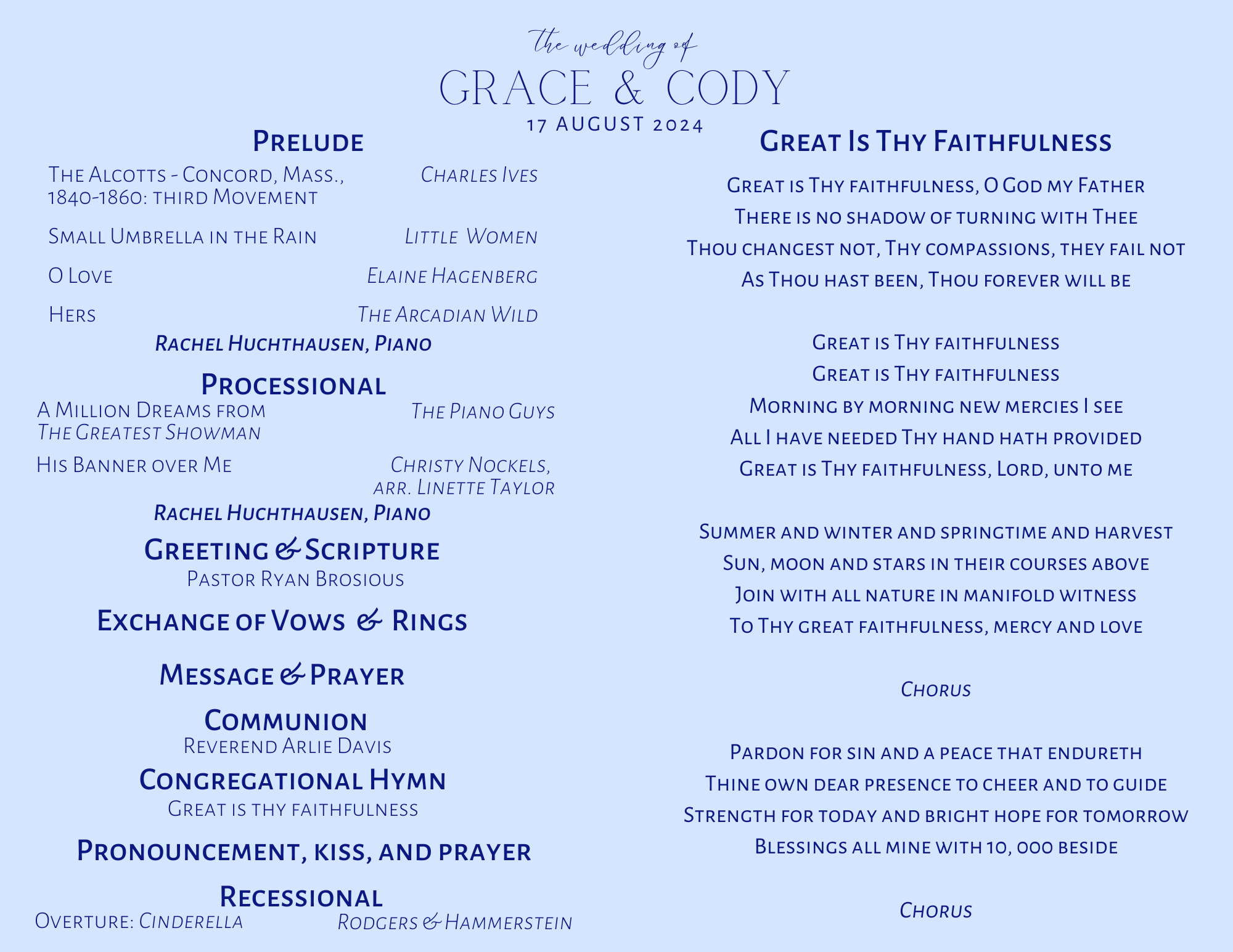 The Wedding Website of Grace Deitrick and Cody Johnson