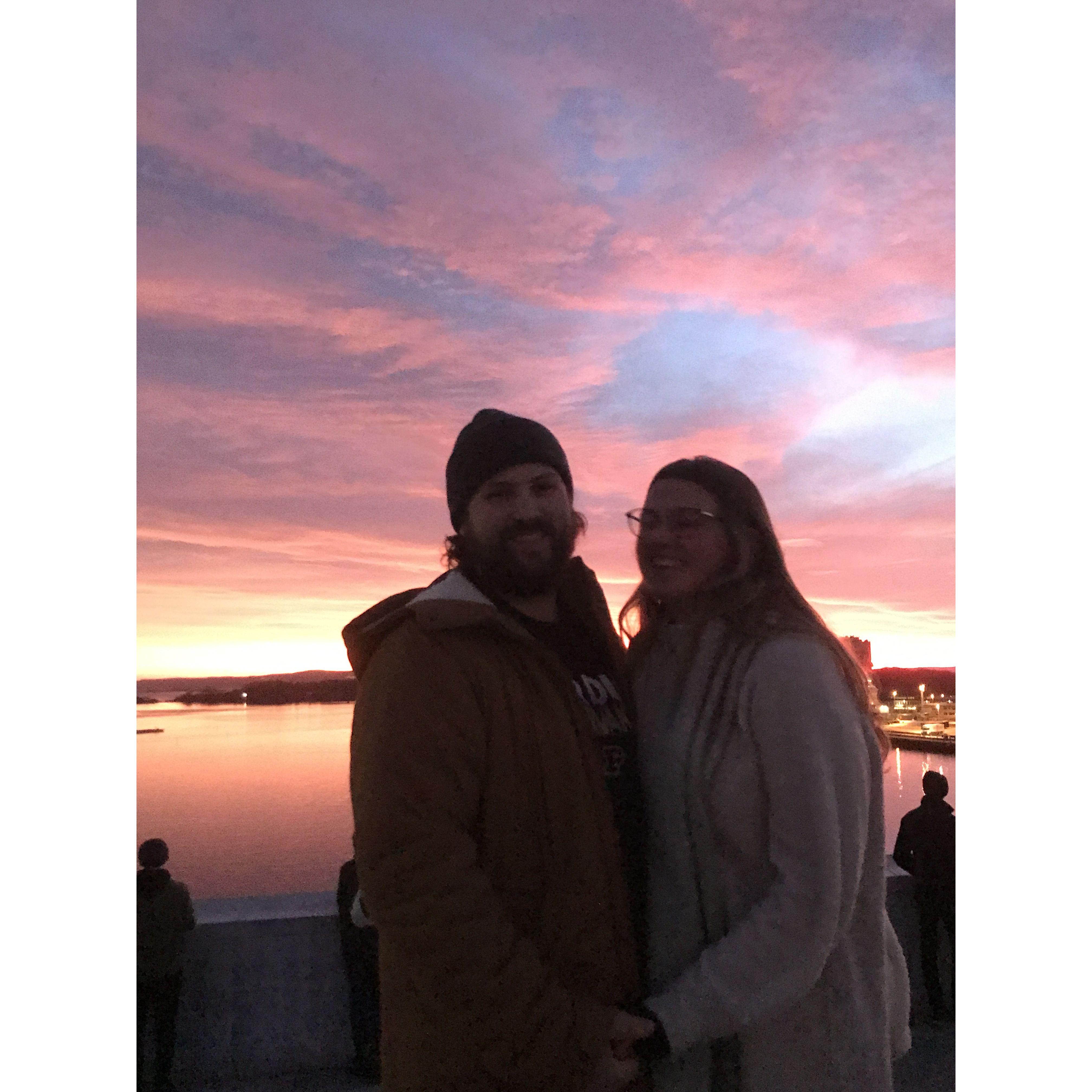Alaina's first time visiting David in Norway - Oslo, January 2019