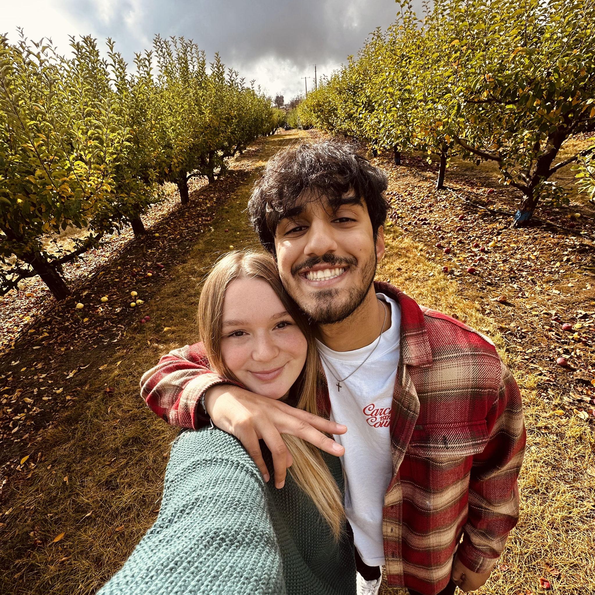One of our annual traditions of taking some selfies at an apple farm/pumpkin patch in October.