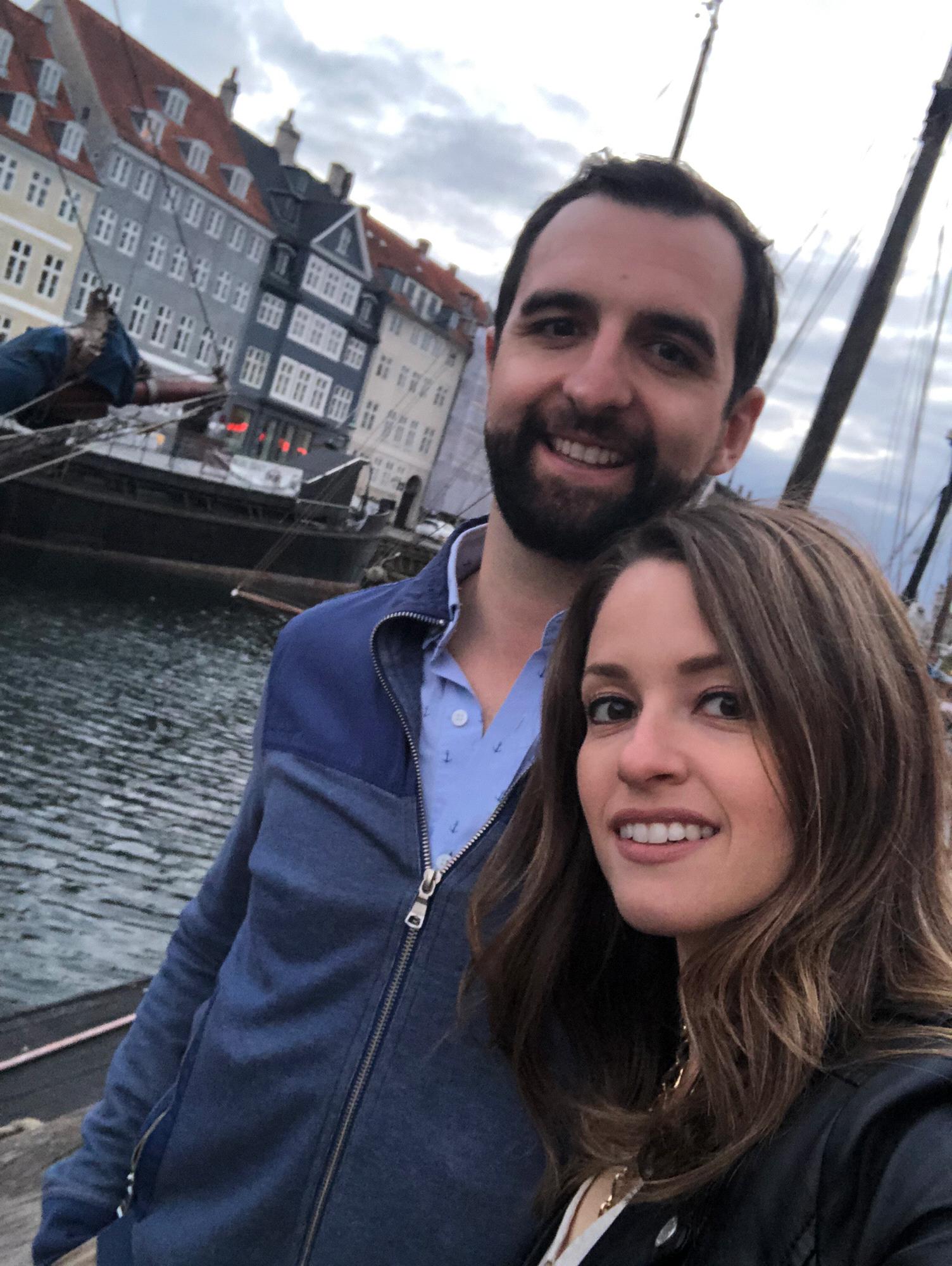 First Europe trip together! On the canals of Copenhagen