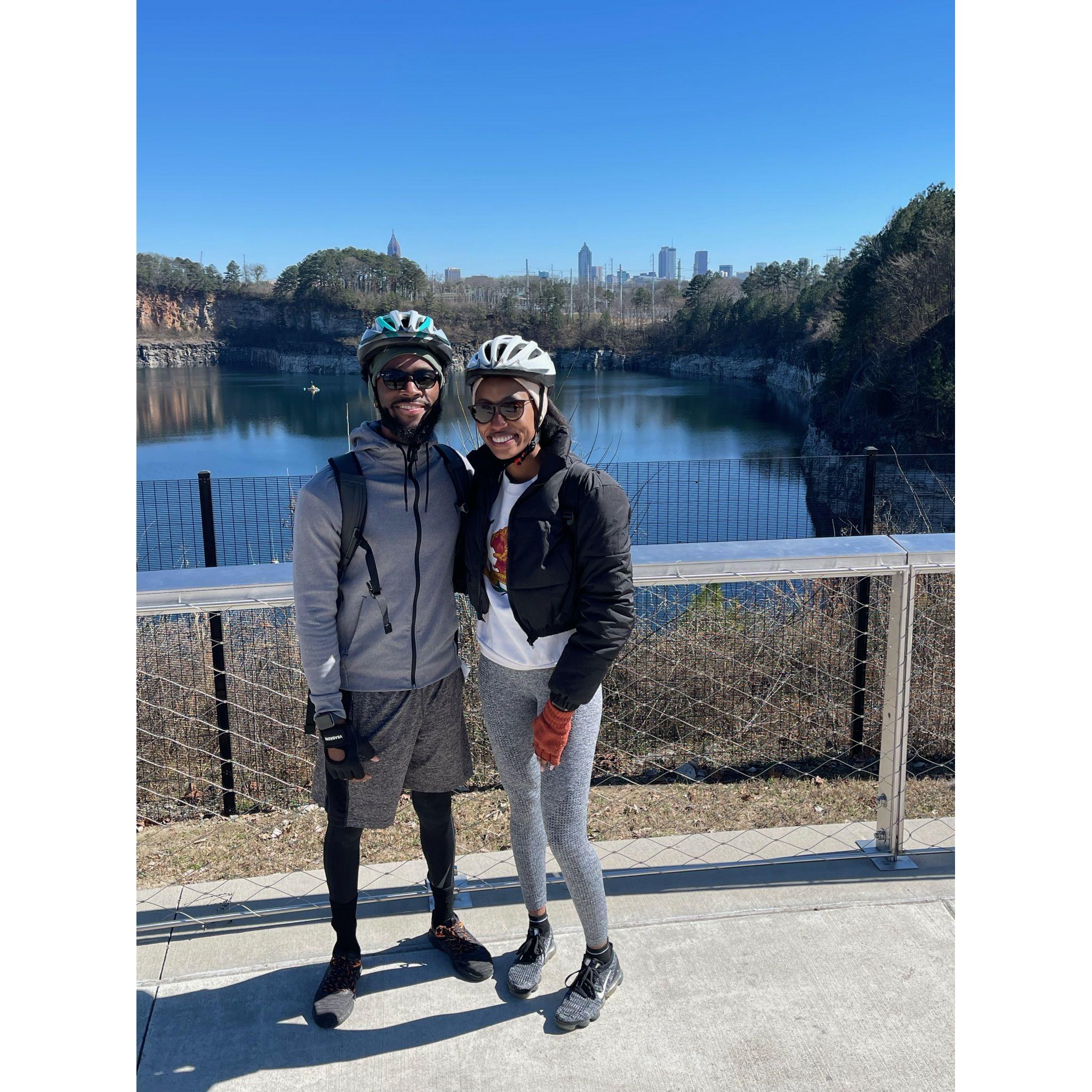 Jordan and Elizabeth Celebrating Valentine's Day With A Bike Ride Around The City (Atlanta, GA) -  2023