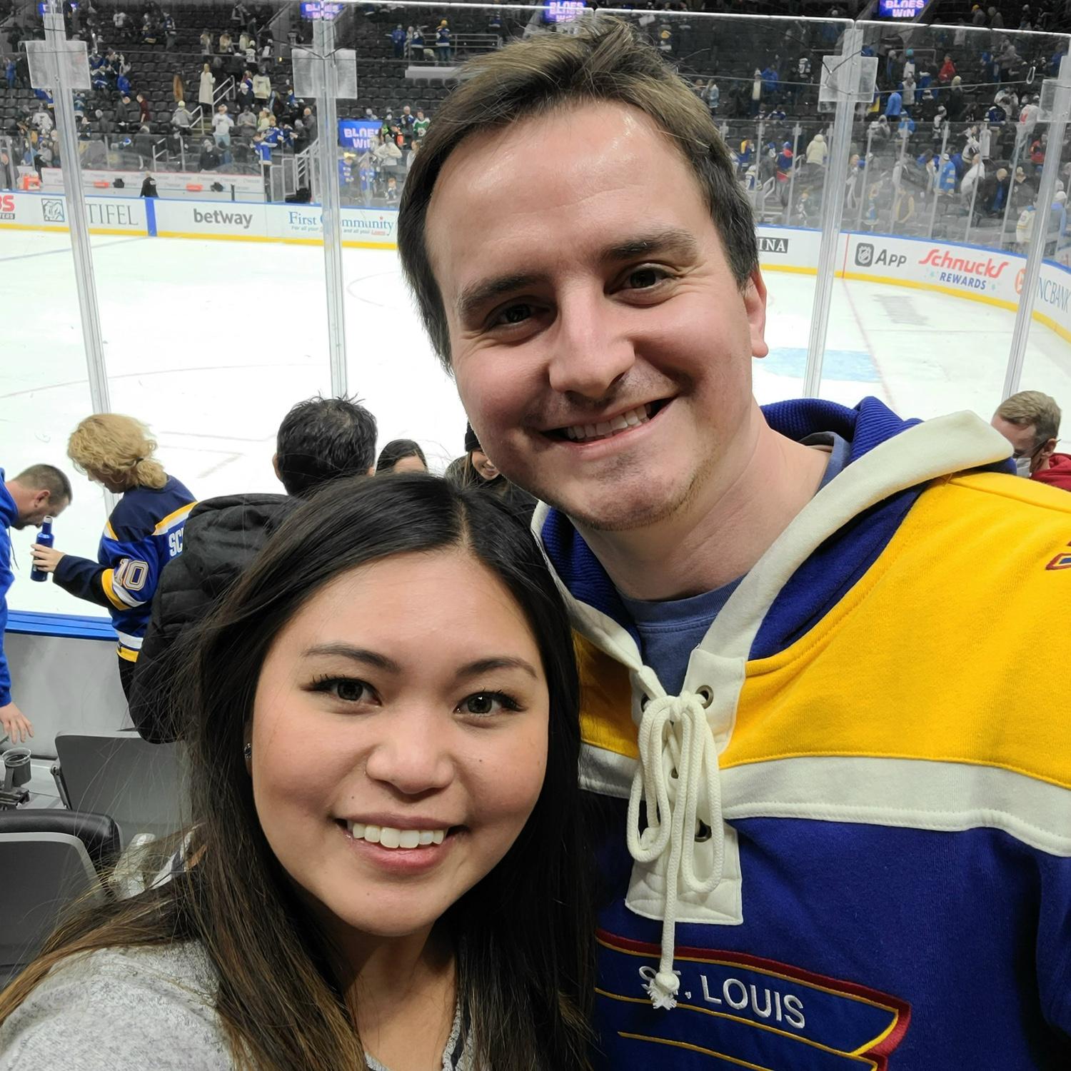 Let’s go Blues! Gabe loves hockey and got me into it too.