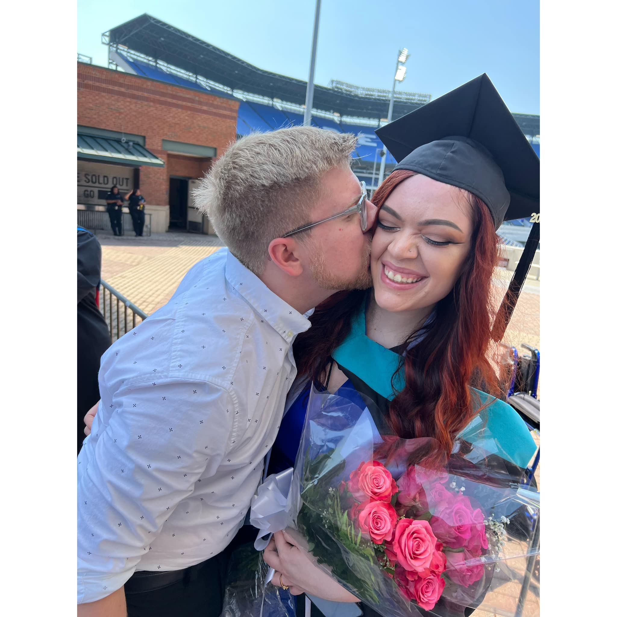 Sarah's graduate school graduation