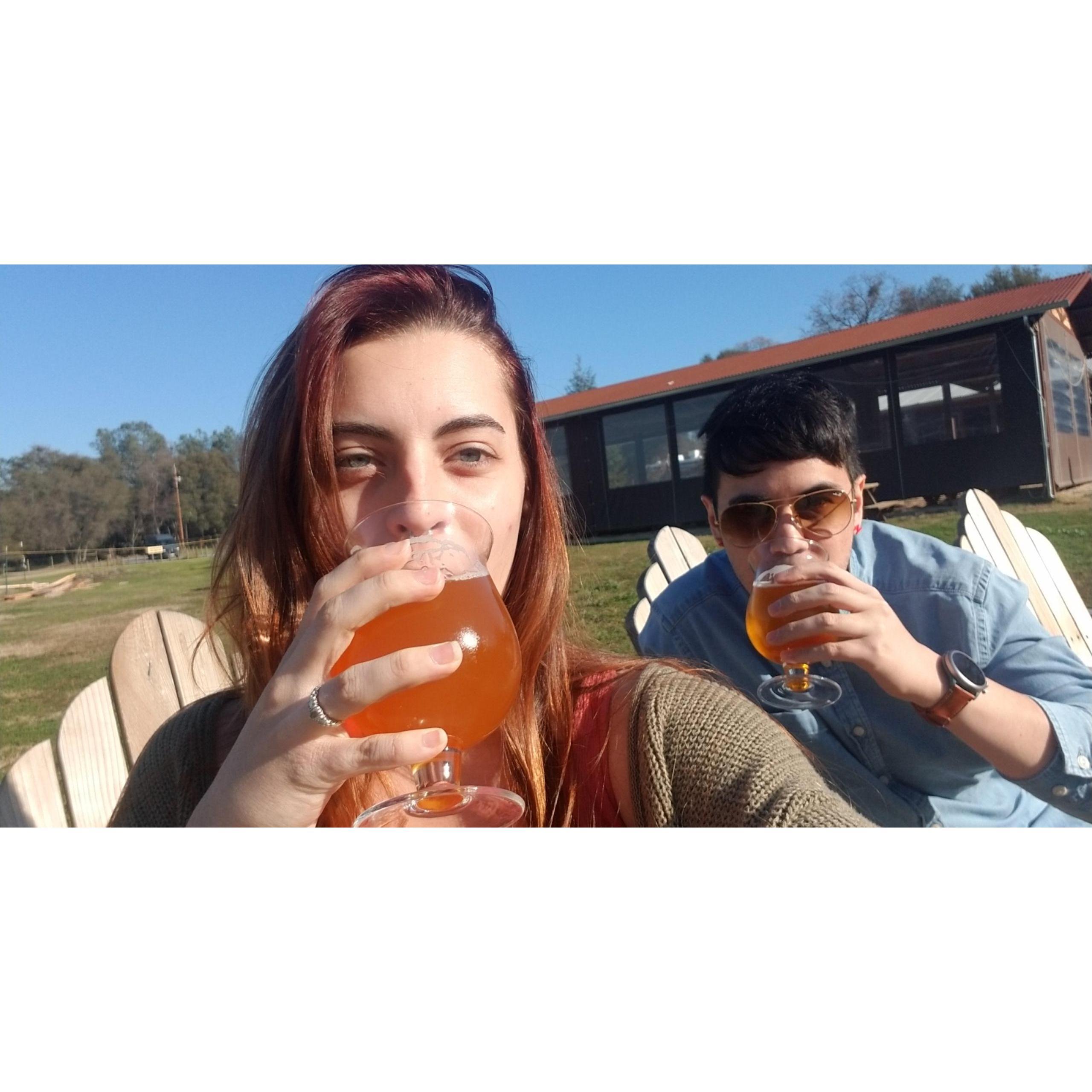 Celebrating our engagement! January 4, 2020