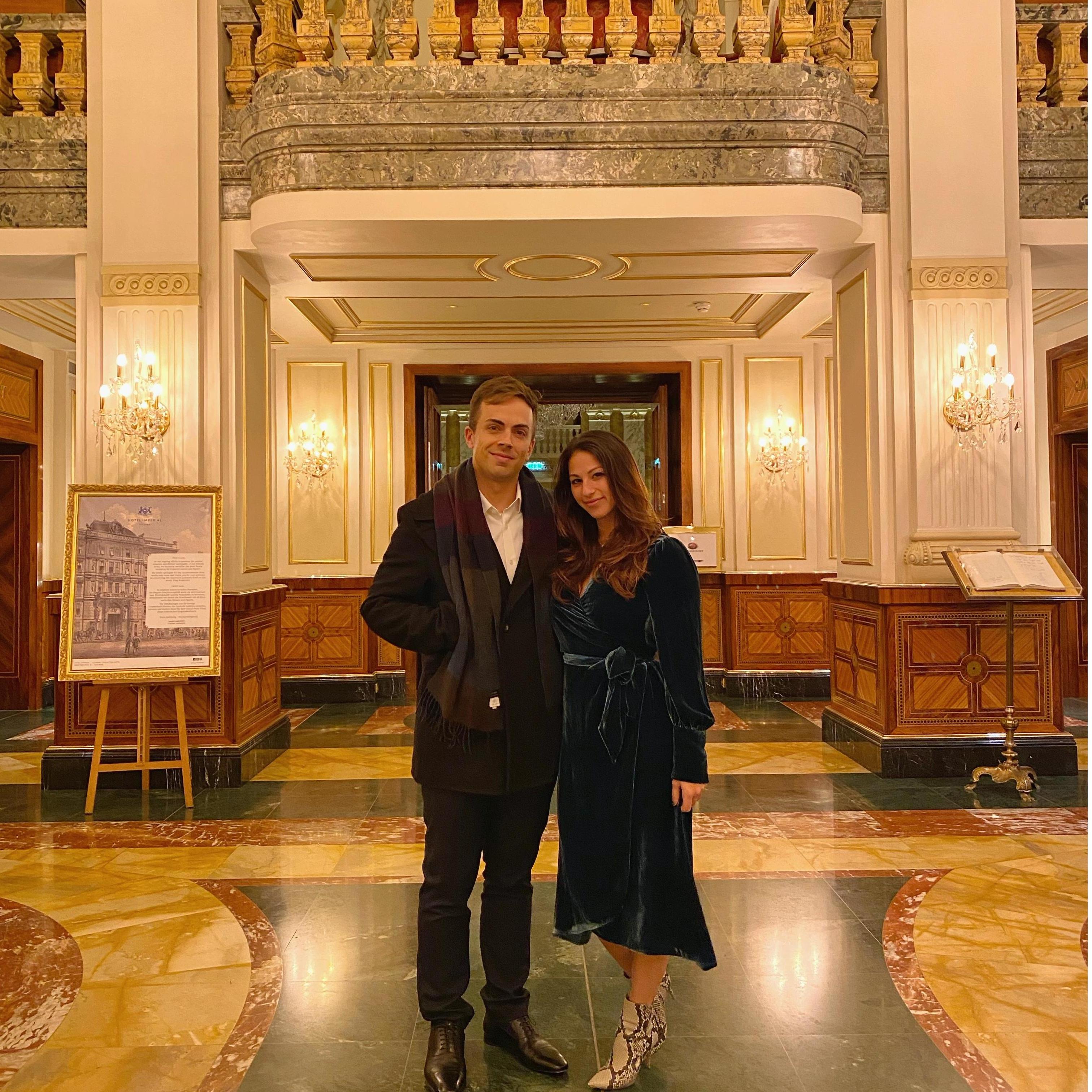 On their way to the Vienna Opera!