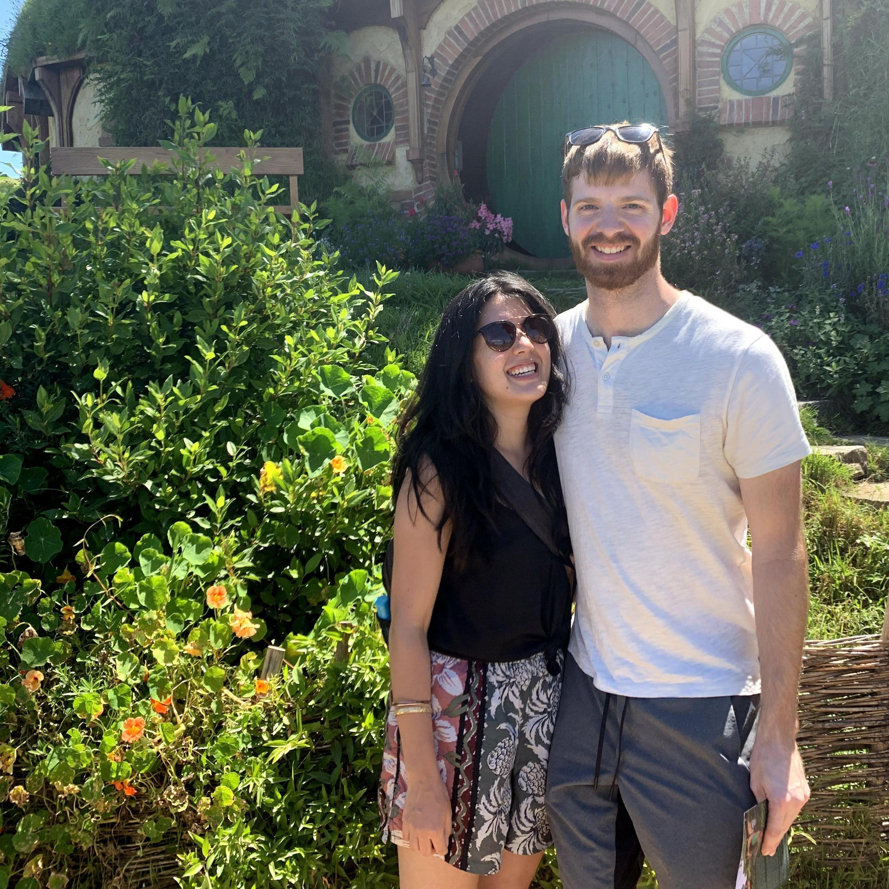 Hobbiton, New Zealand | In between NY dates and galavanting outside, we love to travel the world. One of the best trips we had was to New Zealand right before COVID.