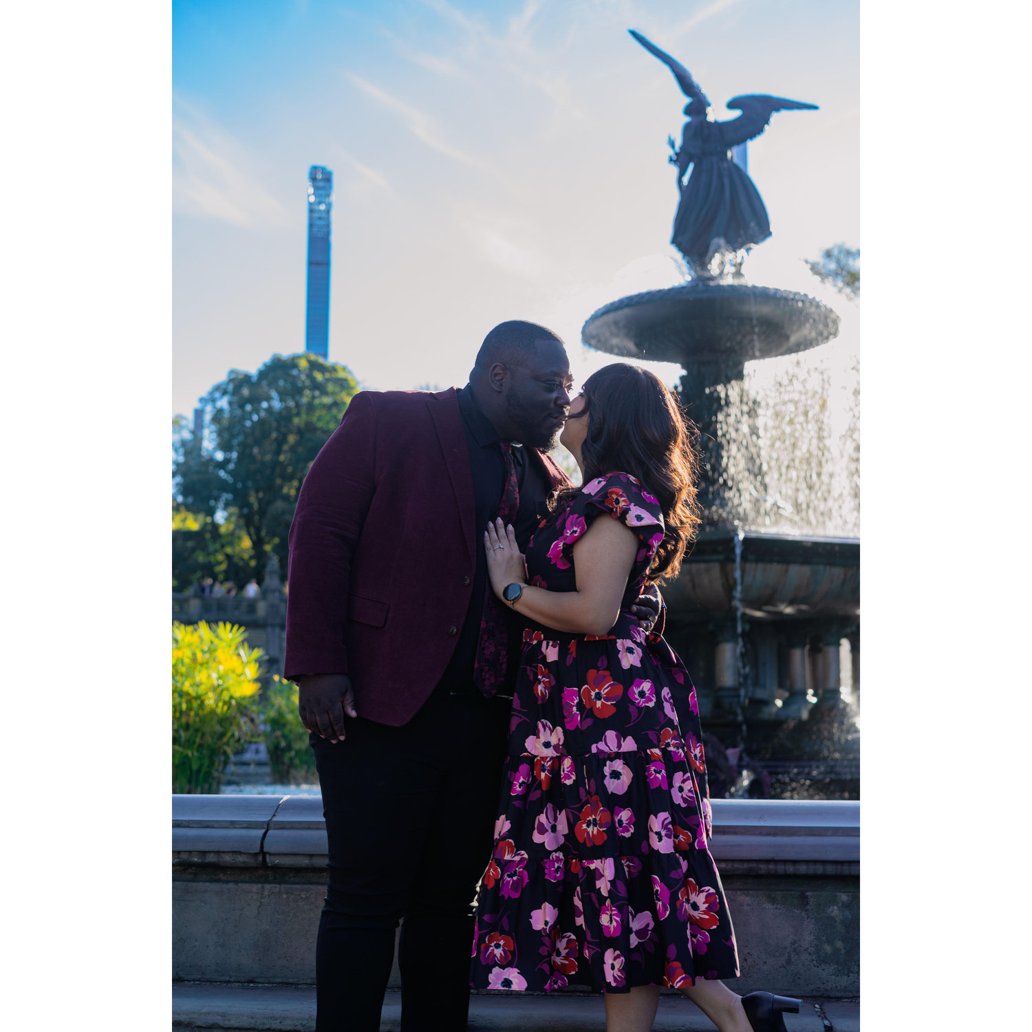 Engagement photos in Central Park