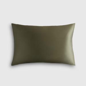 100% Mulberry Silk Pillowcase | King in Dusty Olive on Quince
