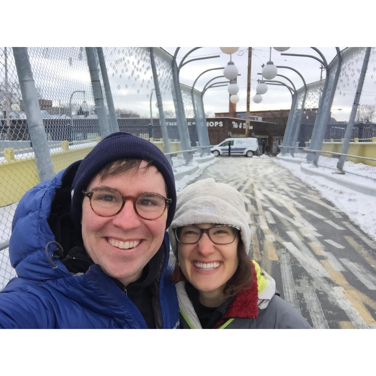Our first trip to Pittsburgh! Note: return back when it's not winter. So cold. :D