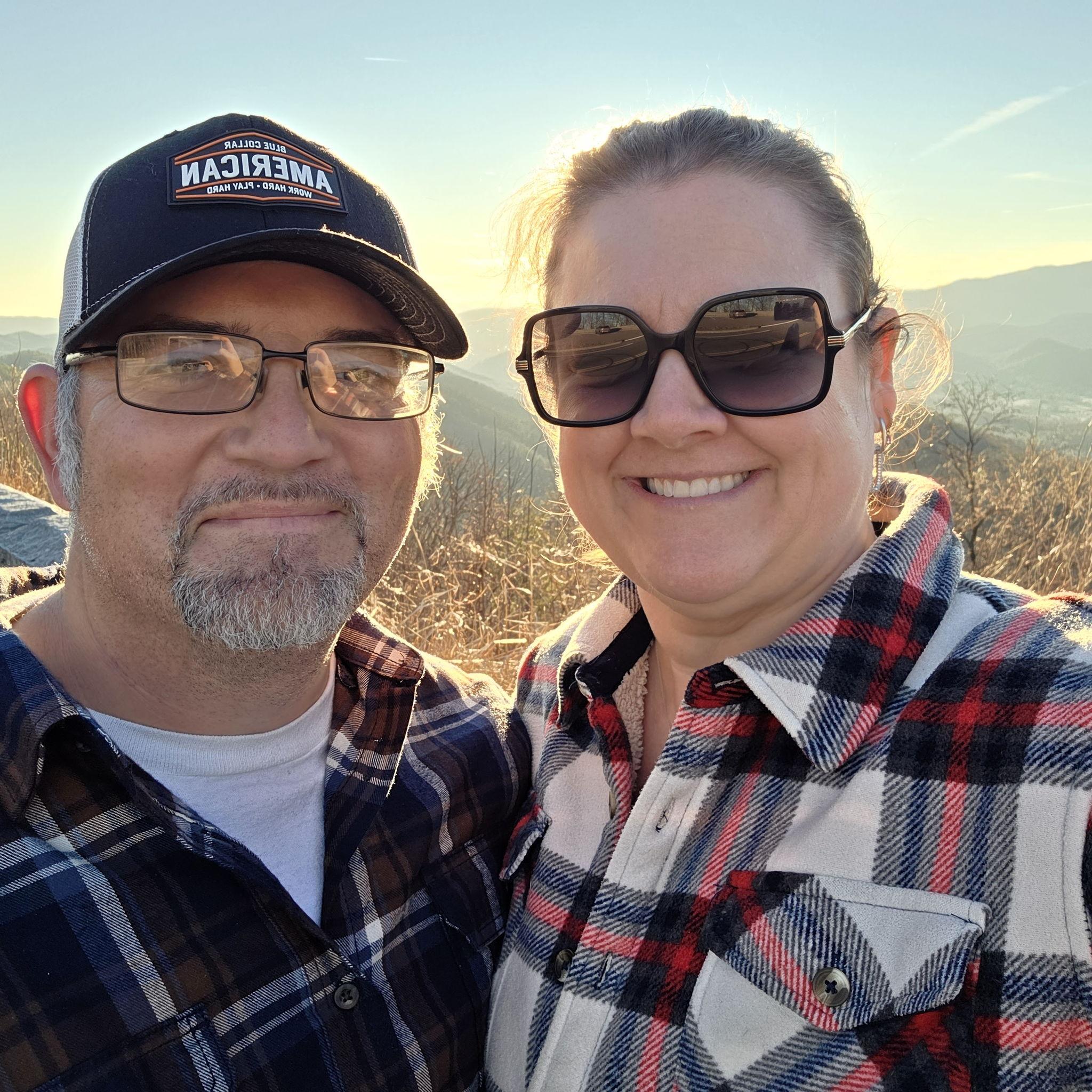 January 26 - and enjoying the great views & sunset lighting!