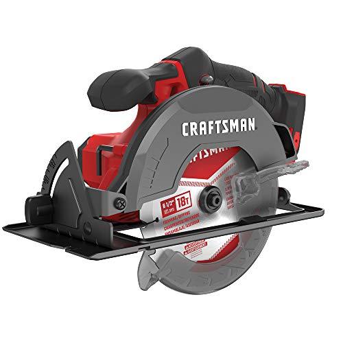 CRAFTSMAN V20 6-1/2-Inch Cordless Circular Saw, Tool Only (CMCS500B)