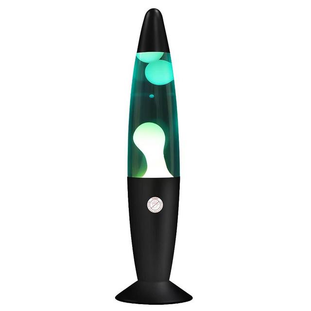 Vanful Lava Lamp with Light Bulb for Adults, 13 Inches Lava Lamps with White Wax in Blue Water for Kids, Liquid Motion Lava Lamp Night Light Matching with Black Base Includes 25 Watt Bulb