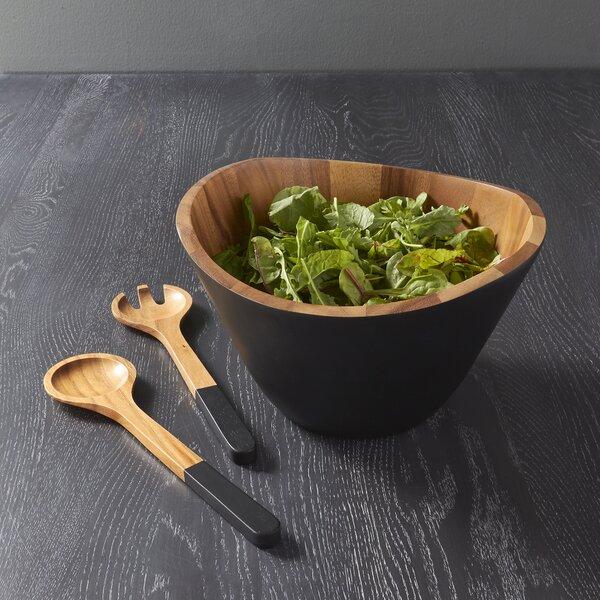 Woodbine Acacia 3 Piece Salad Bowl Set