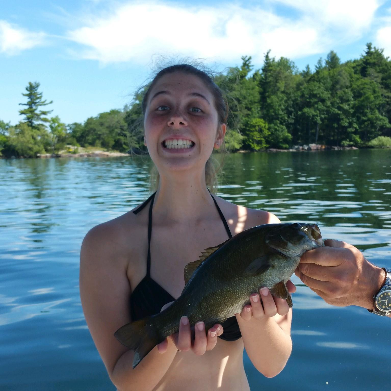 Fishing in the Thousand Islands with Andy and his dad. I actually caught my own fish. I'm not sure who was happier, Mark or me.