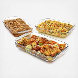 Baker's Basics 3-Piece Casserole Dish