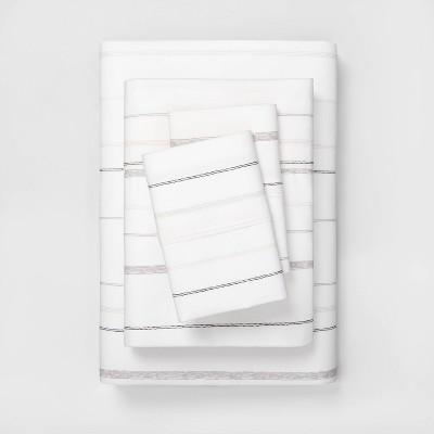 Organic Stripe Sheet set - Warm Neutrals - Hearth & Hand™ with Magnolia