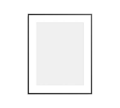 Metal Gallery Frame, 3" Mat, 18x24 - Matte Black
