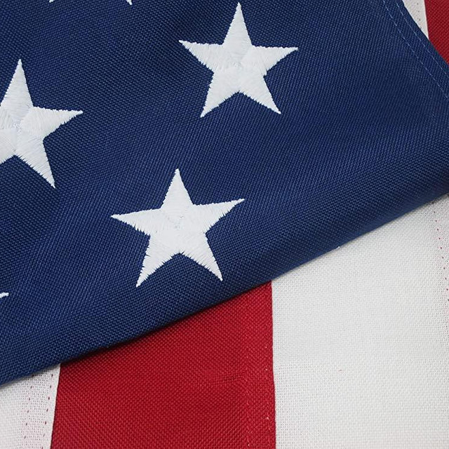 American Flag Heavy Duty 3x5 Premium Commercial Grade 2 ply Polyester 100% Made in USA Tough Durable Fade Resistant All Weather Sewn Stripes Embroidered Stars