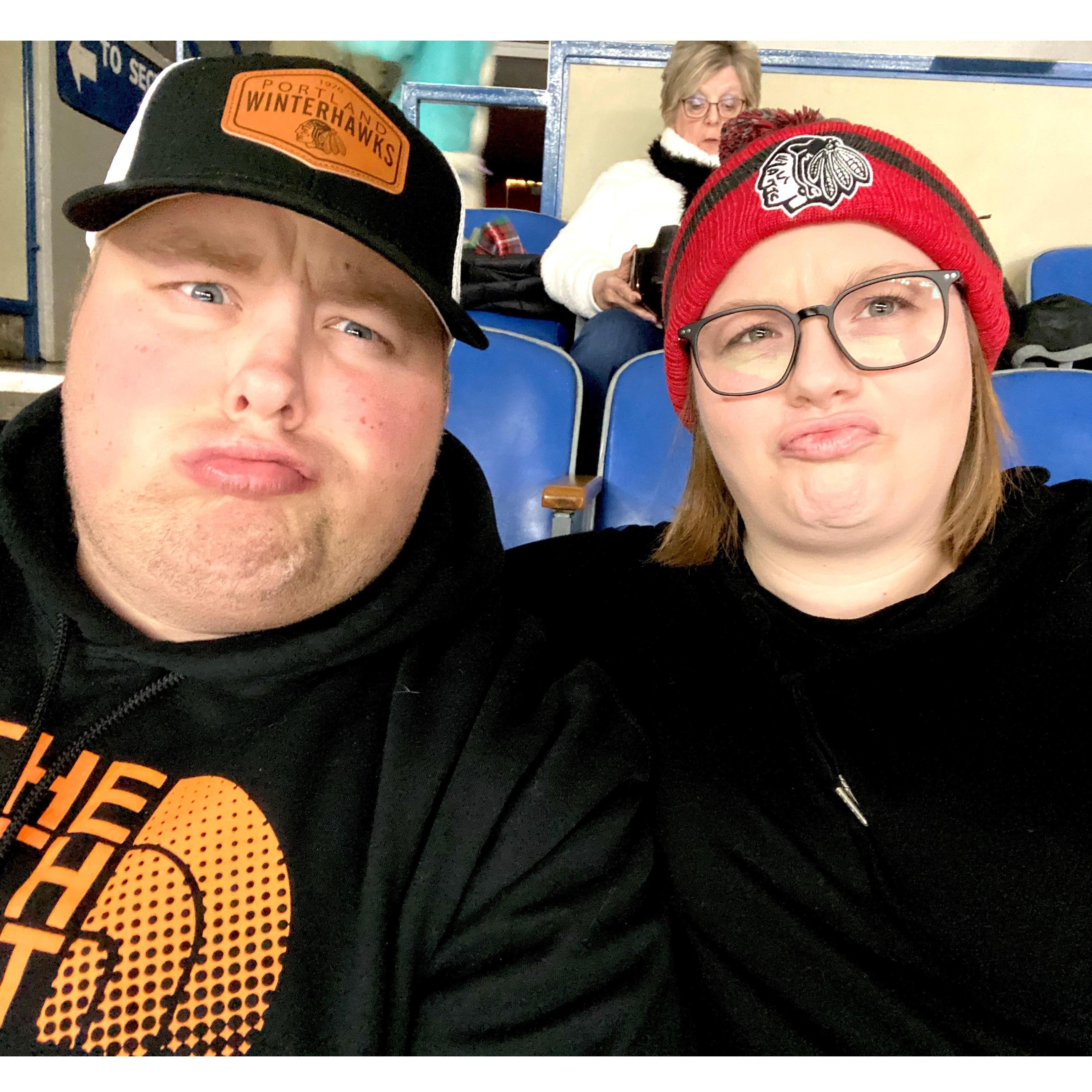 Surprise date night to the Winterhawks.