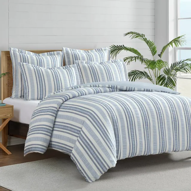 Seaside Stripes Full/Queen Duvet Set - Levtex Home