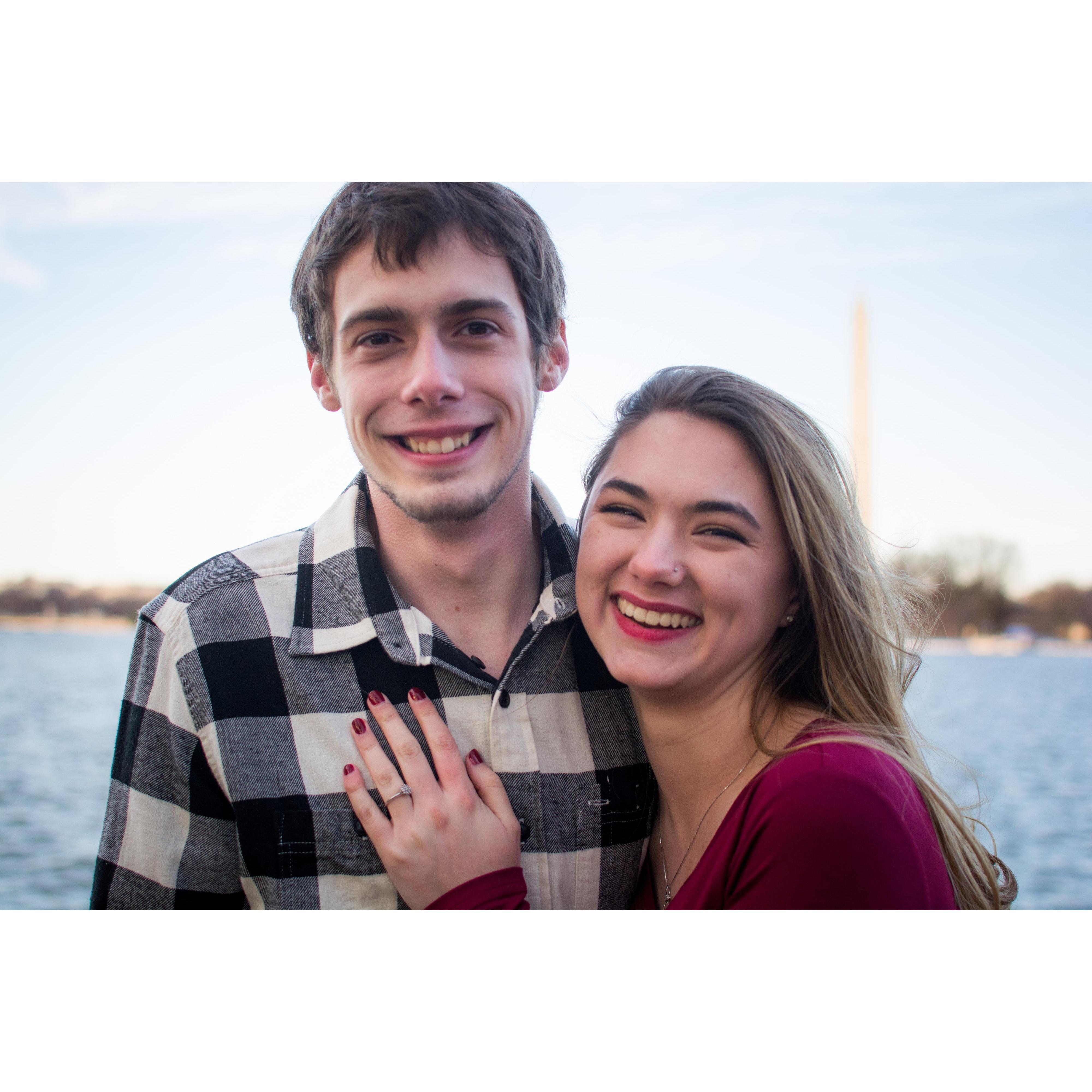 Classic engagement pose