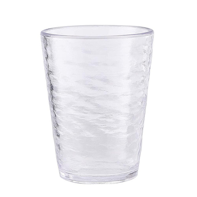 KLIFA- Premium Acrylic Drinking Glasses, Set of 8, 16 & 22.5 oz, BPA-Free, Stackable Plastic Drinkware Tumbler Highball Glass Set, Dishwasher Safe, Clear