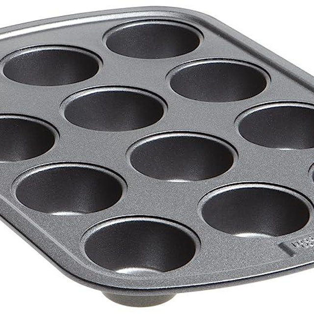 Good Cook 04032 12 Cup Mini Muffin Pan, Steel, 12 Cup, Mini