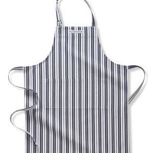 Williams Sonoma Logo Stripe Apron, Navy Blue