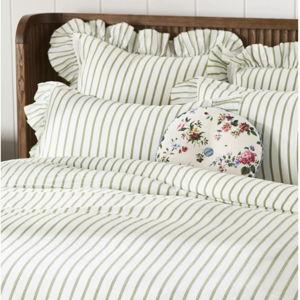 Organic Cotton Spa Sateen Ruffled Duvet Cover