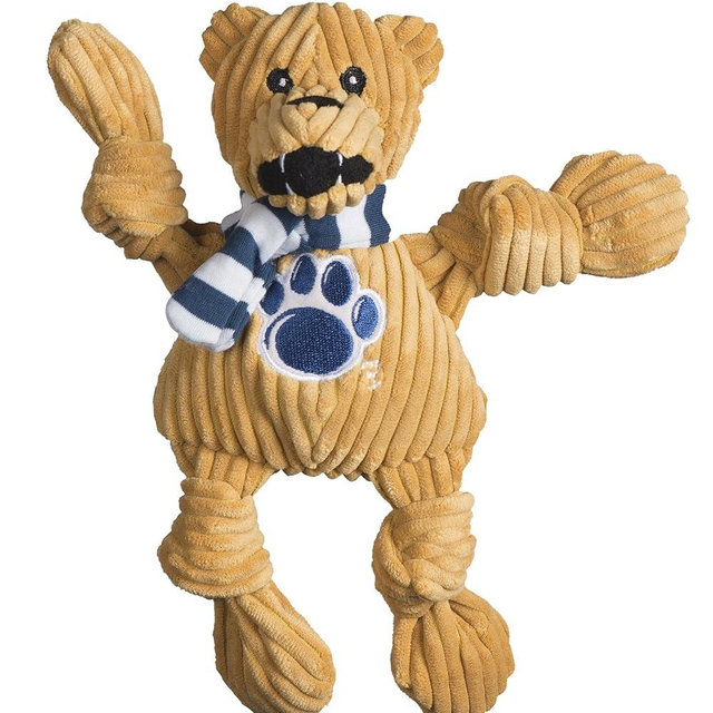 HuggleHounds Knottie Plush Dog Toy - Stuffed Animal Toy, Puppy Toys, Squeaky Dog Toy for Small, Medium & Large Dogs, Durable Plush to Keep Them Busy, Officially Licensed - Nittany Lion, Small