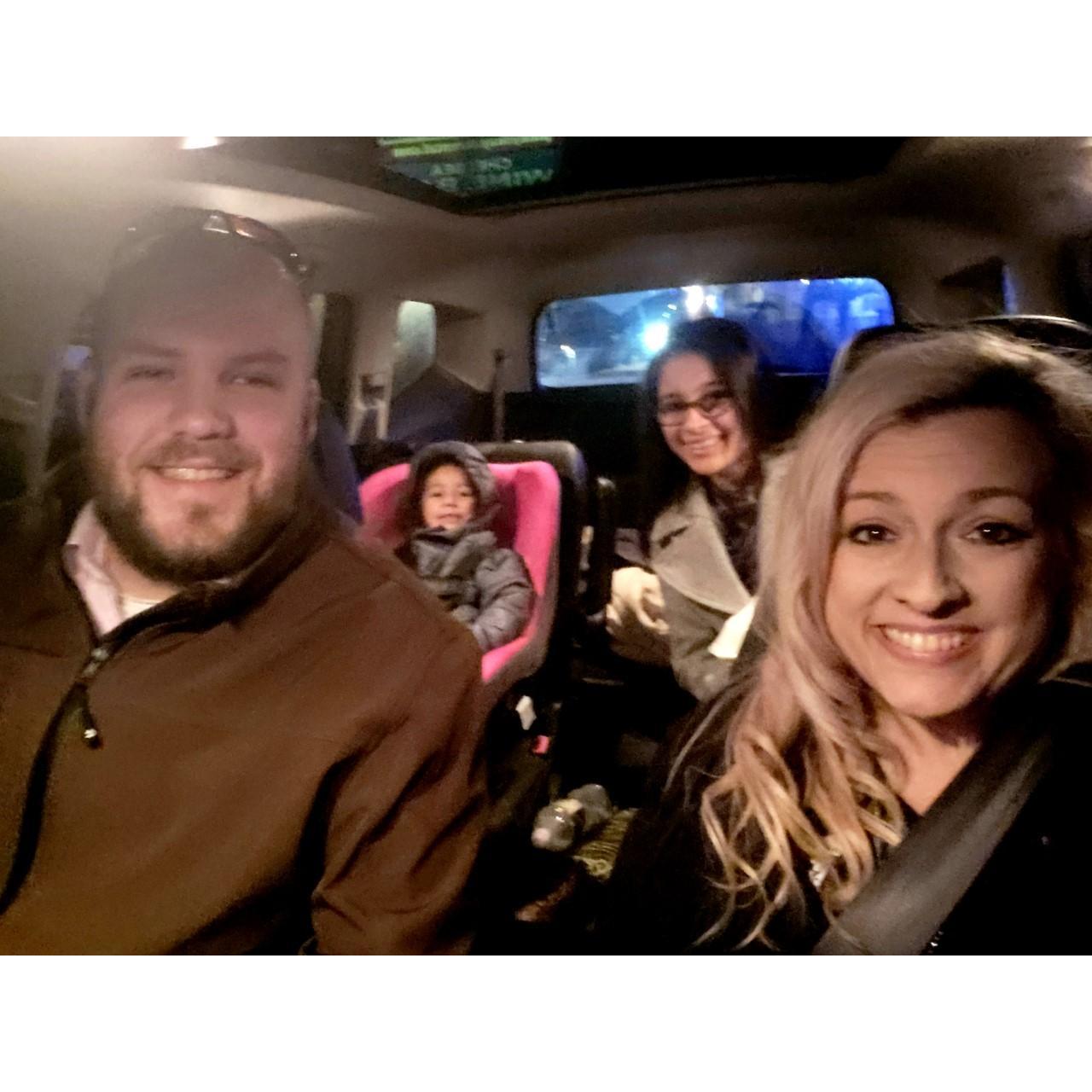 We just finished a wonderful dinner at Valdos with his family. His niece was so happy to join us and I was able to see how much of a soft heart he had for her. I fell for him even more this night!
