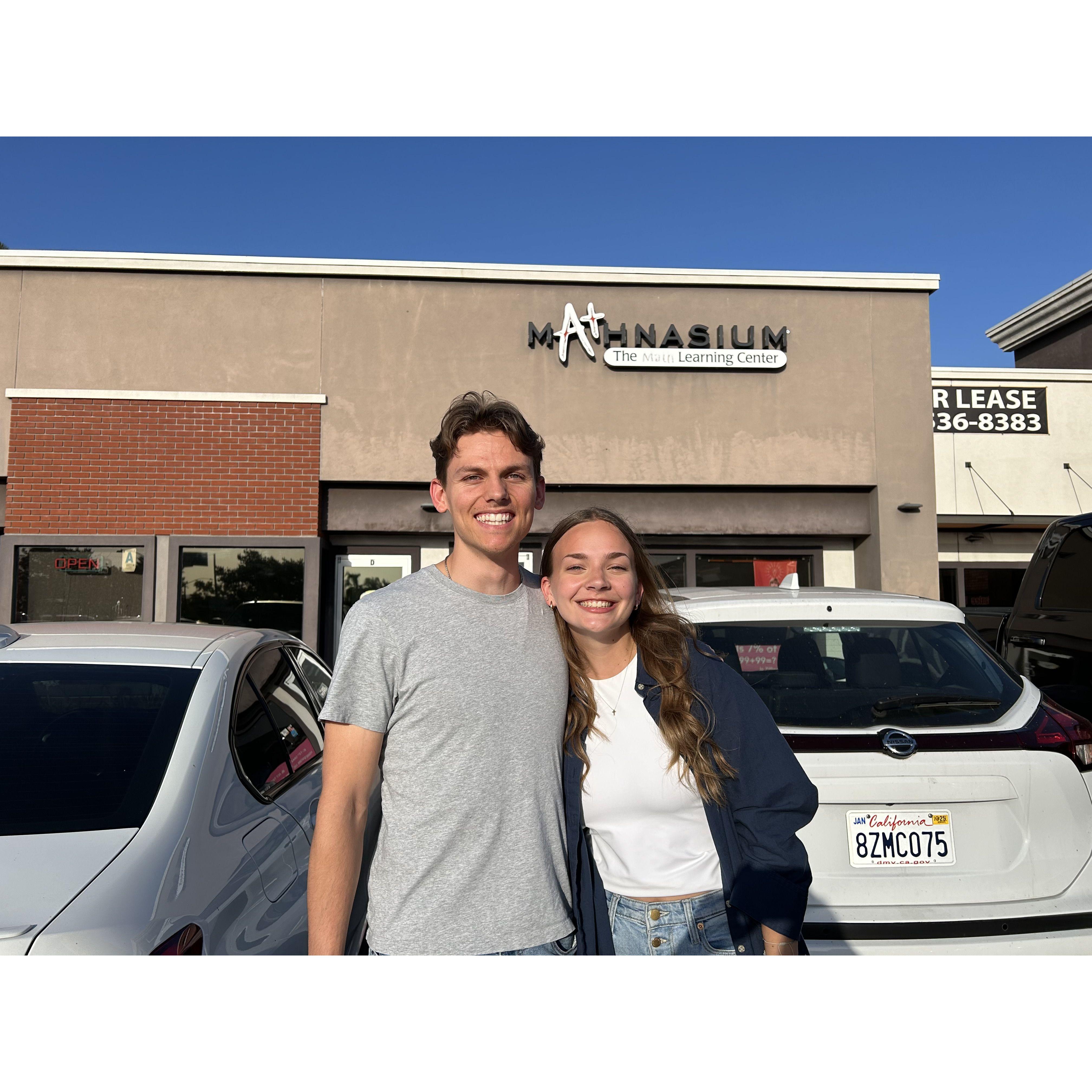 Where we used to work together - Mathnasium!