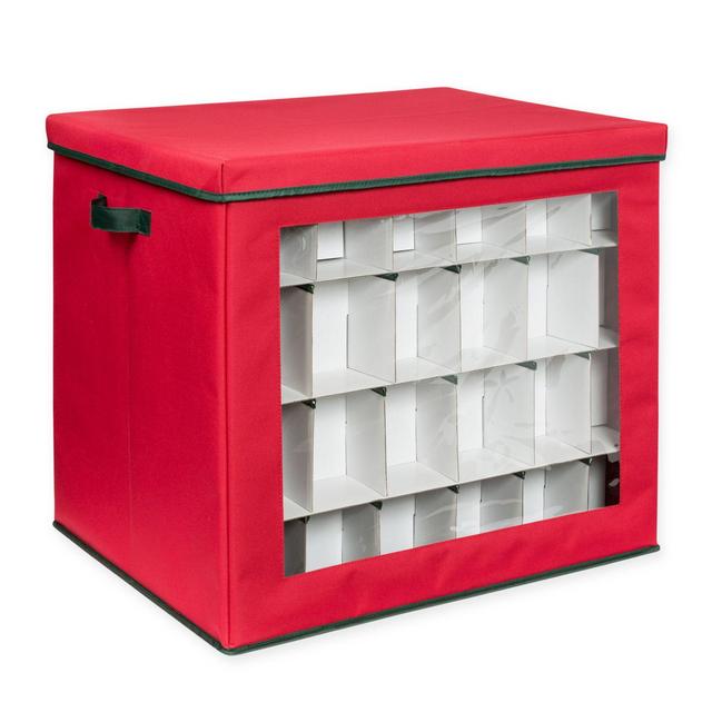 Honey-Can-Do® 120-Ornament Storage Cube in Red