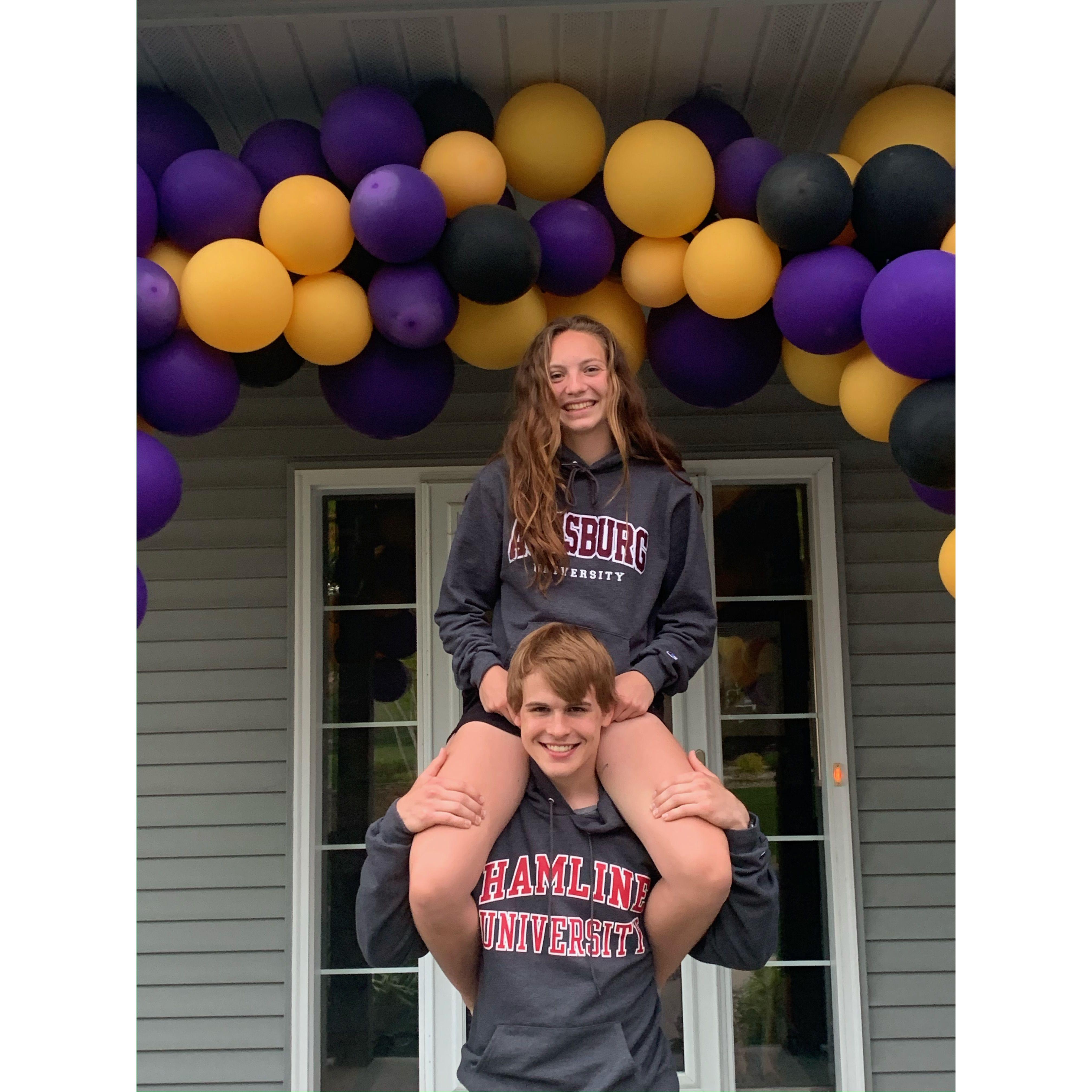 COVID threw a wrench in our senior year, but we made the best of it!