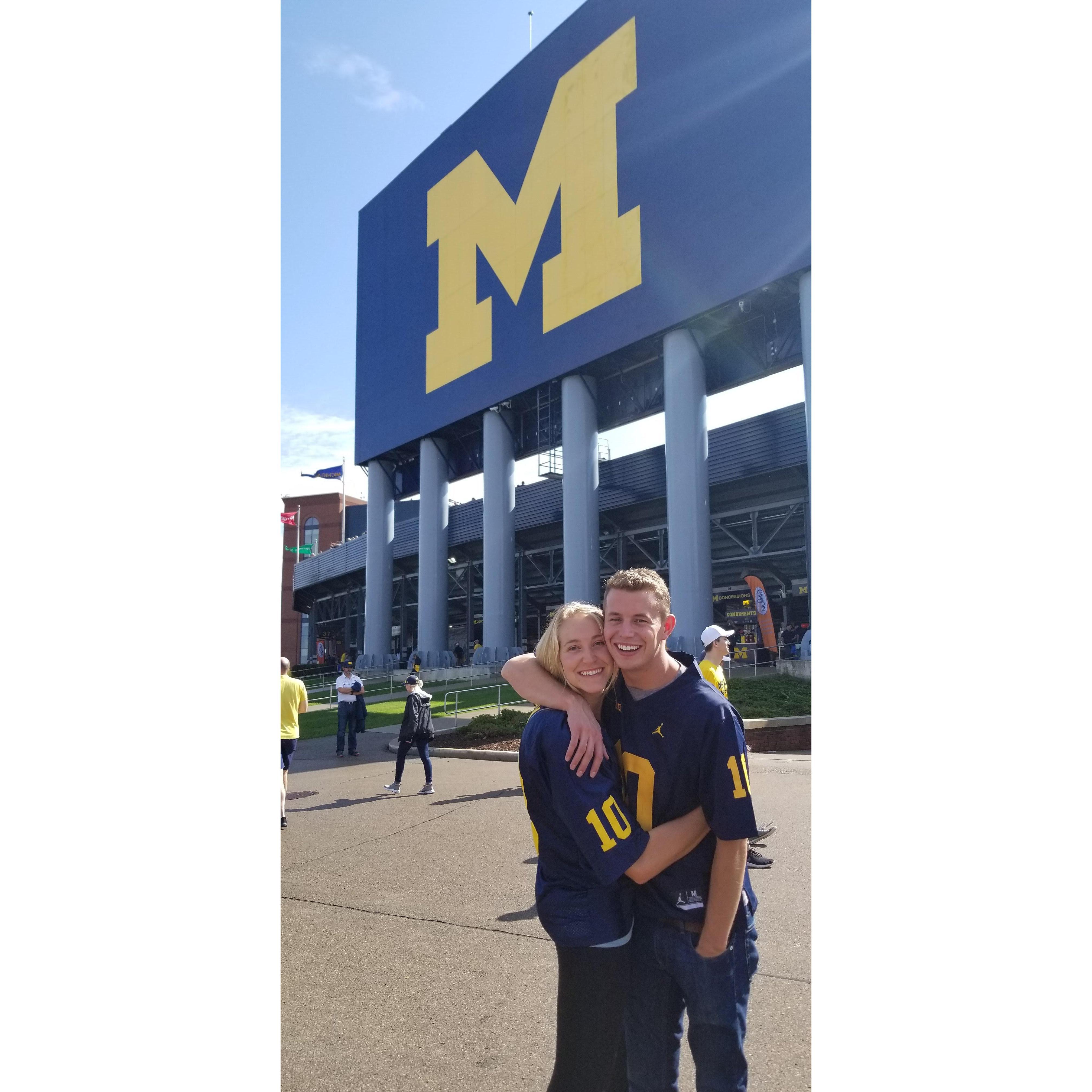 first (of many) trips to the Big House together