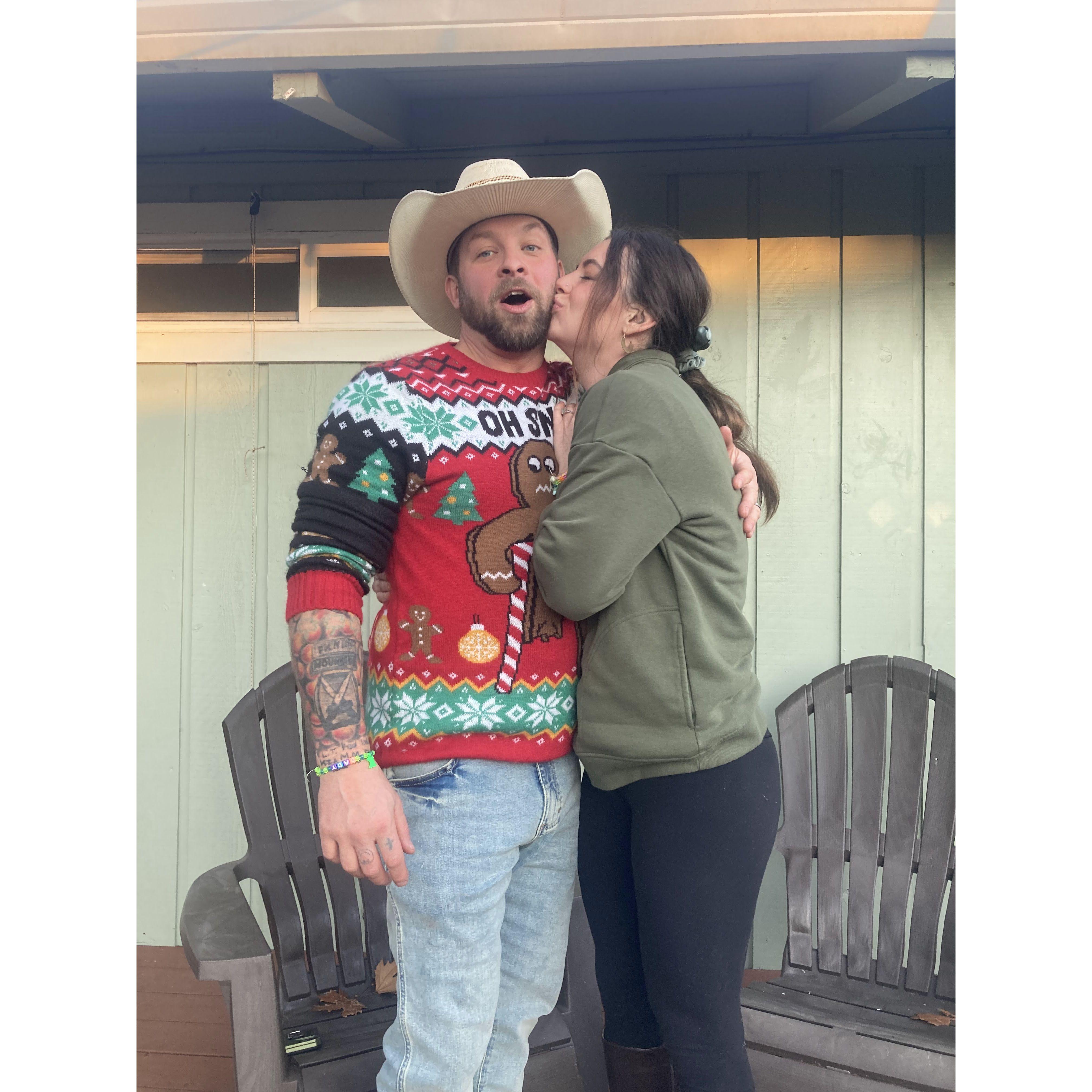 He always looks surprised when I love on him???