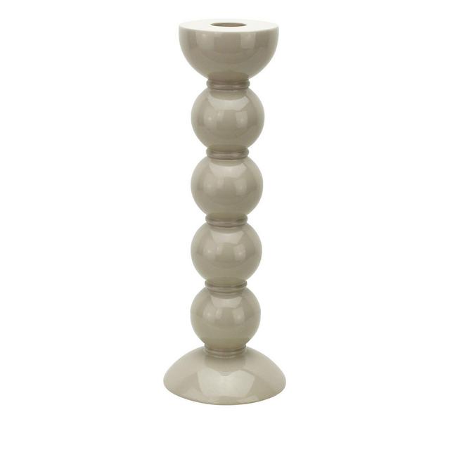Addison Ross Lacquered Bobbin-Shaped Candlestick, Tall