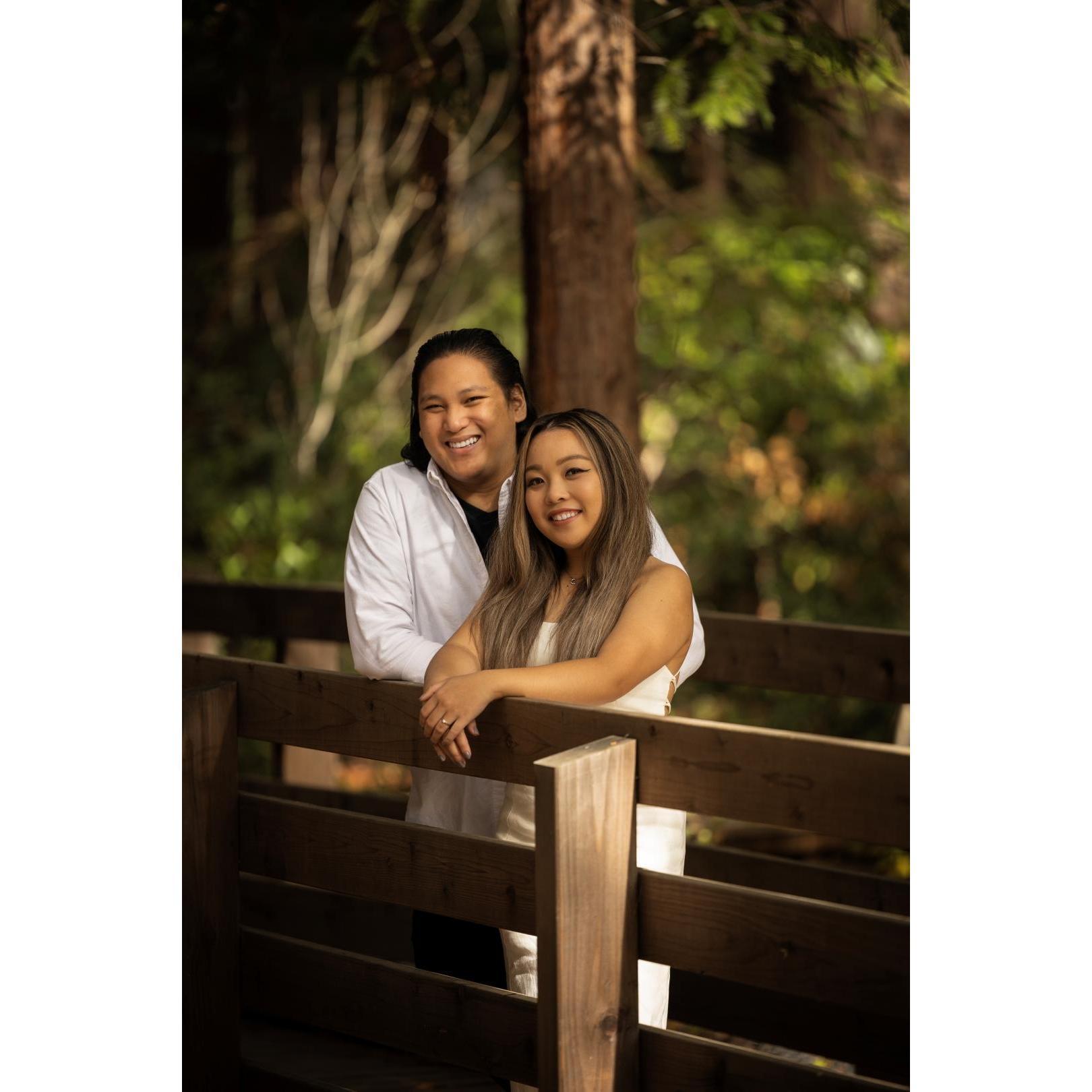 Engagement Photoshoot at Redwood Grove!