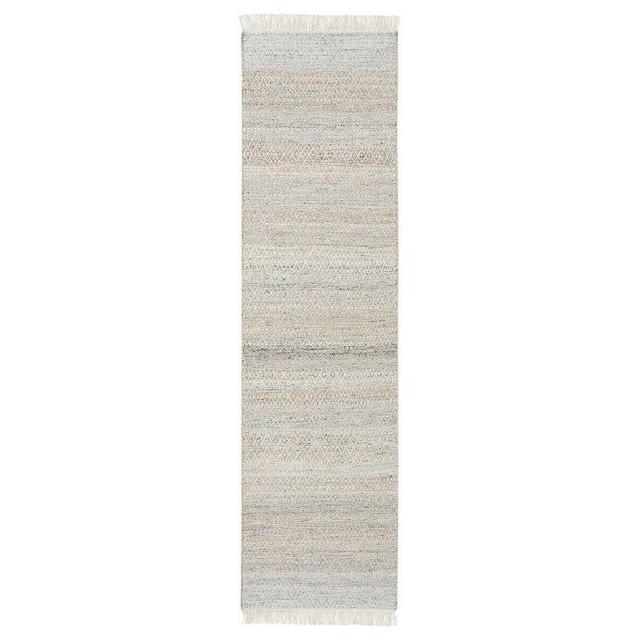 Caelan Synthetic Rug with Anti Slip Backing, 2.5 x 9', Cool Multi