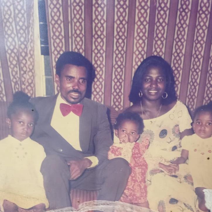 Golden Couple with Their Kids in 1986