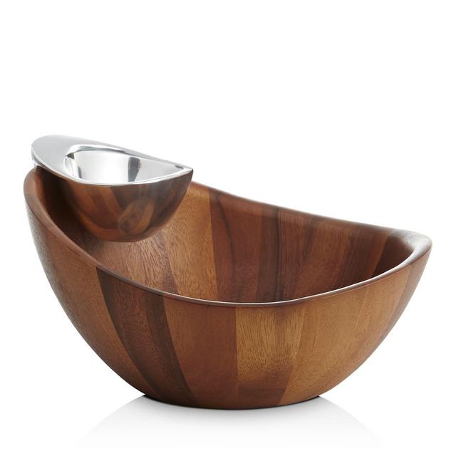 Nambé Harmony Chip & Dip Bowl Set