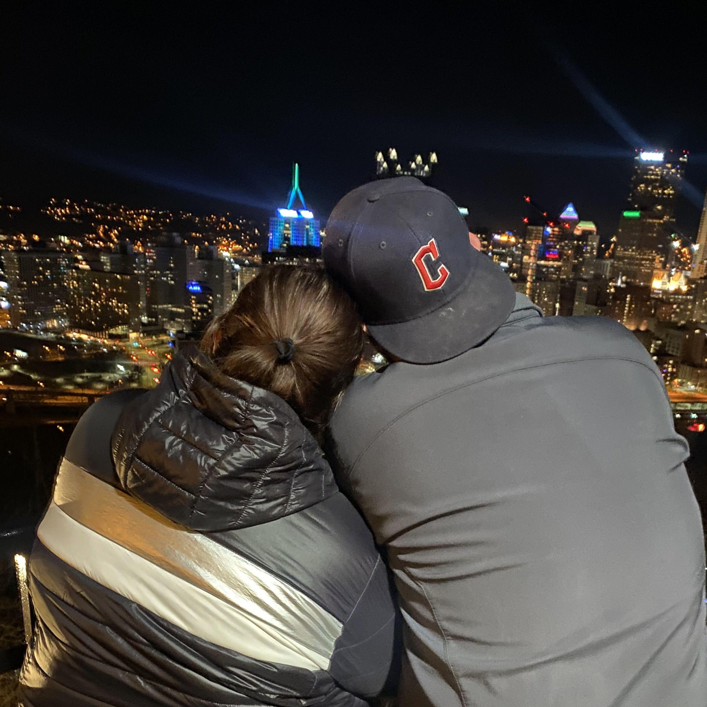 Looking out over Pittsburgh