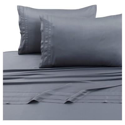 Rayon from Bamboo Deep Pocket Solid Sheet Set (Queen)Steel Gray 300 Thread Count - Tribeca Living
