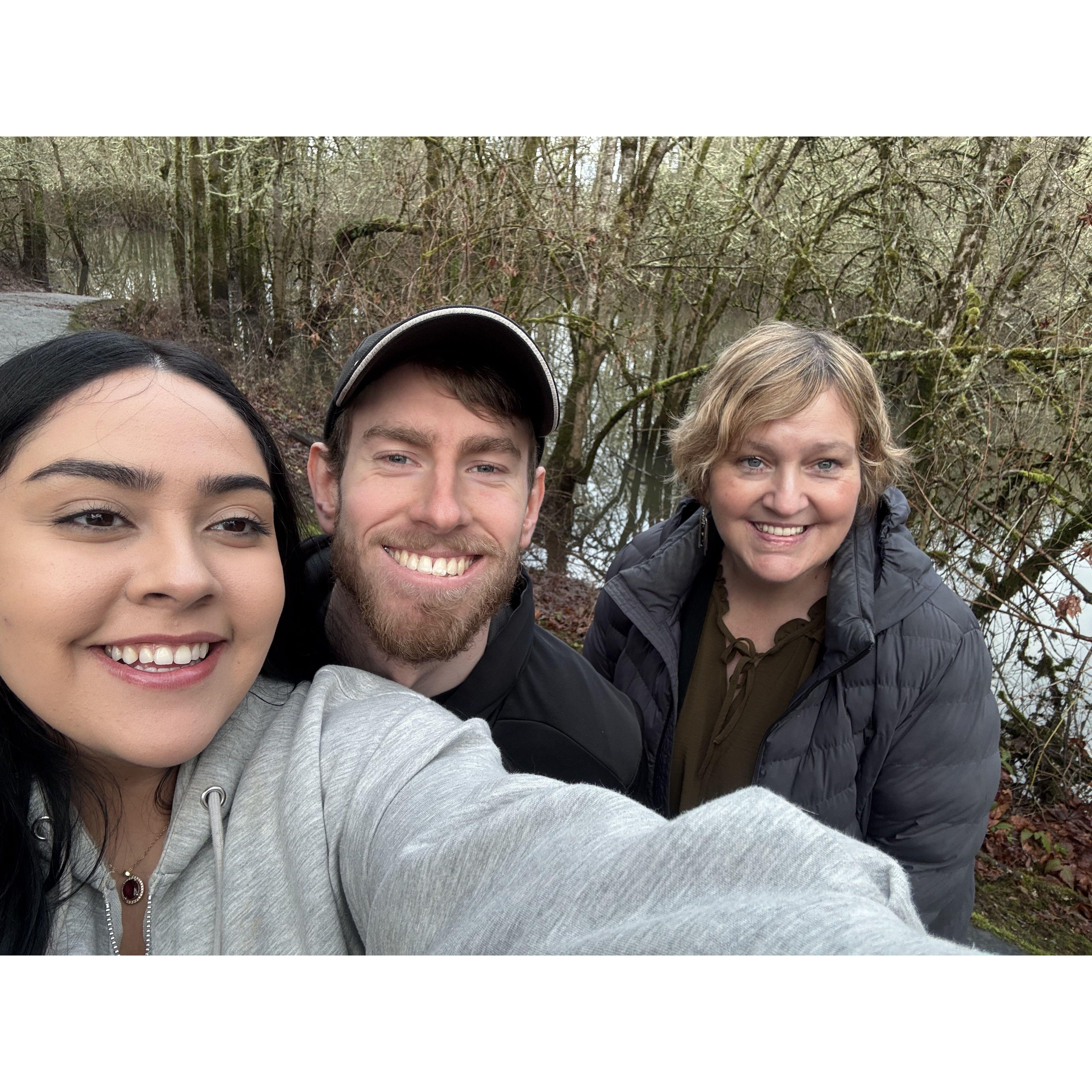 I visited Forest Grove for my birthday in January, we went on a lot of walks.
