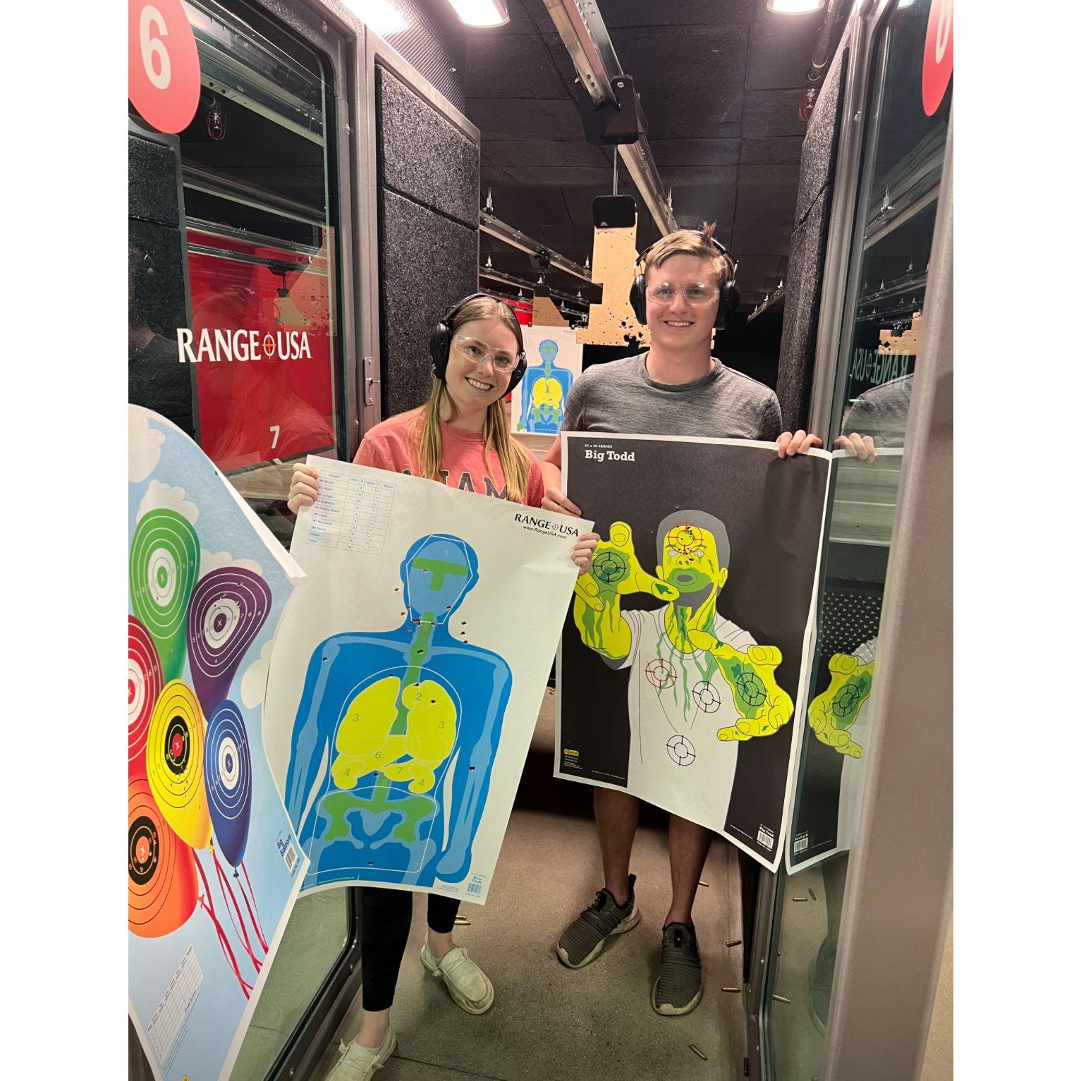 Matthew took Sydney shooting for the first time!