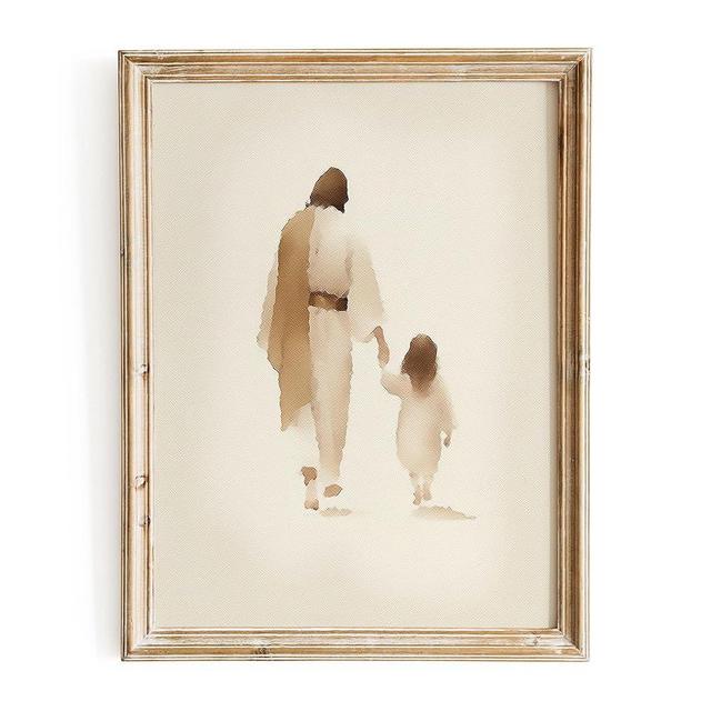 ESSEN Life | The Way He Leads | Christian Bible Wall Art Jesus Poster Minimalist Boho Christian Home Decor Perfect Religious Wall Art Gift for Women (11x14 In No Frame)