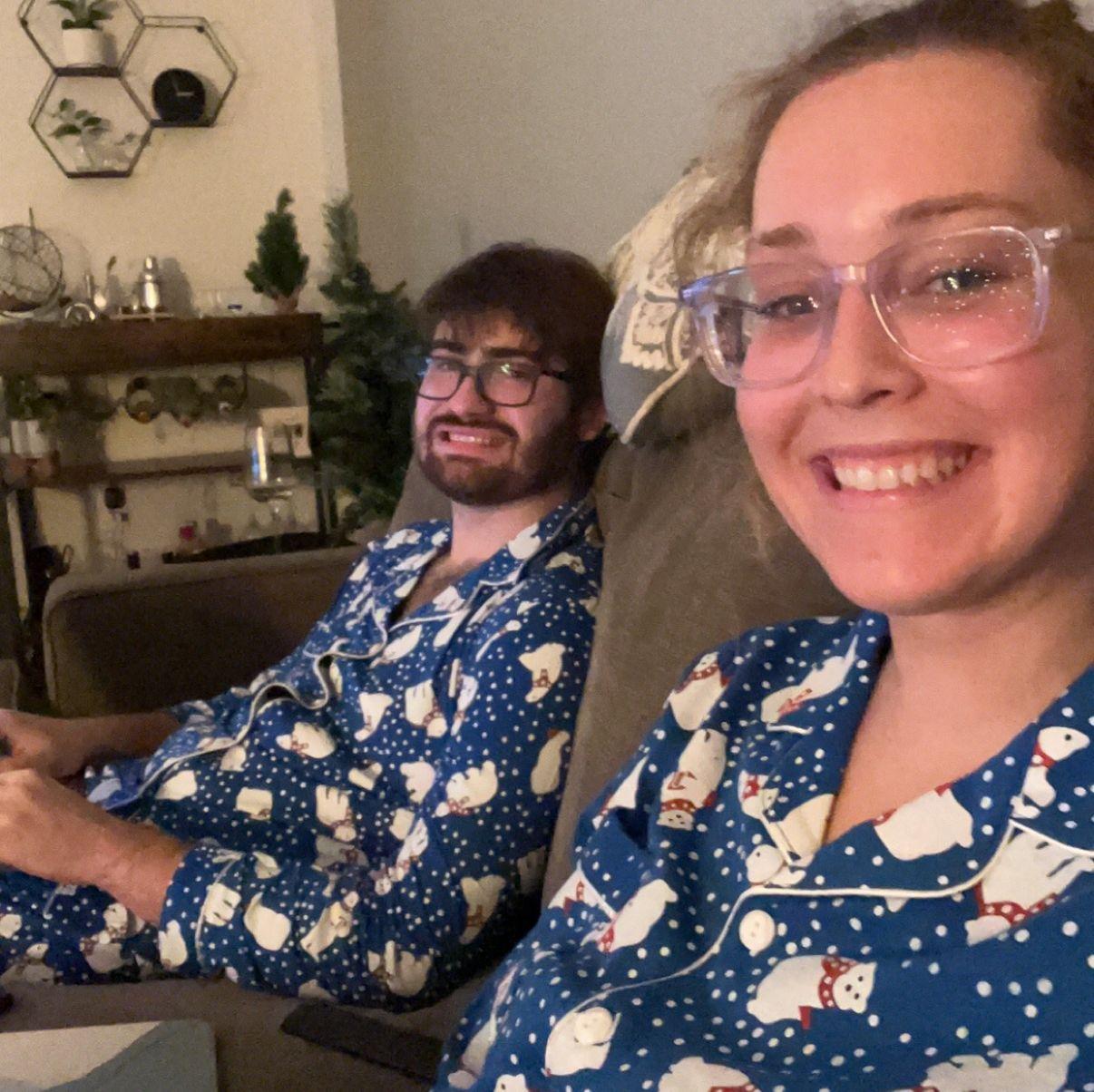 December 2022 - Getting into the Christmas spirit with matching pajamas