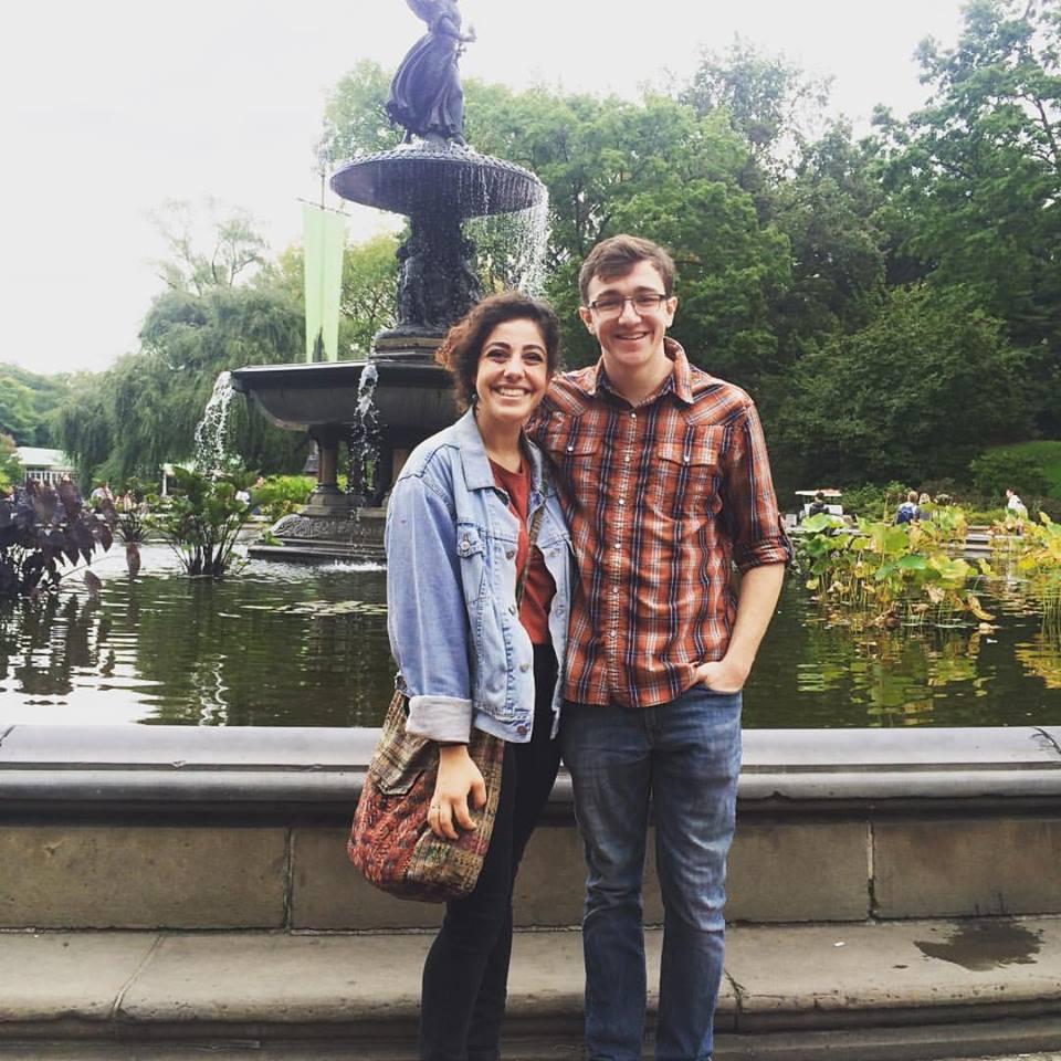 New York City! We're not sure what's going on with Jon's hair but Marissa looks great! (Are we commenting on Jon's hair too much?)