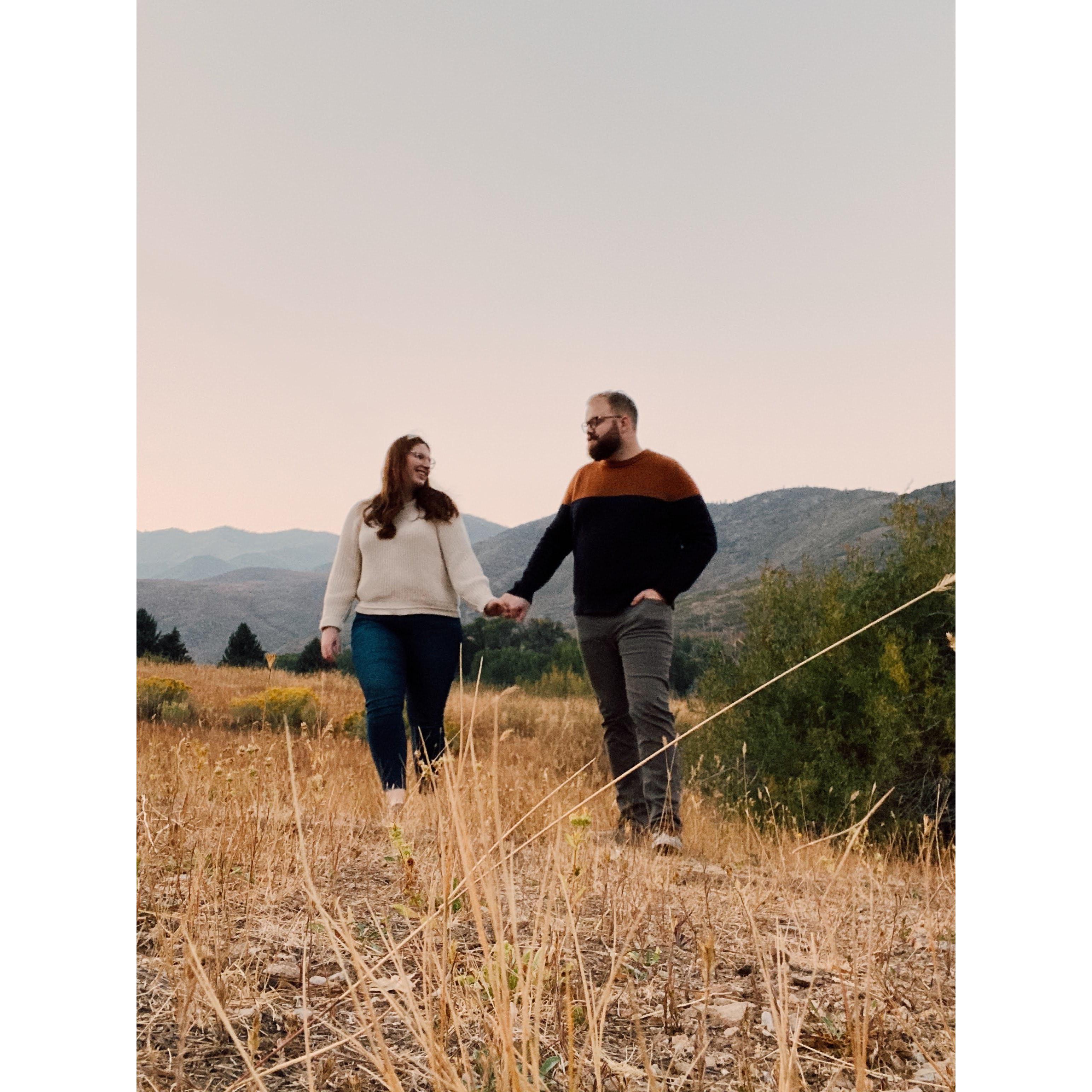Reed has been pretty good at pulling over on the side of the road so we can have a mini photoshoot on my phone.